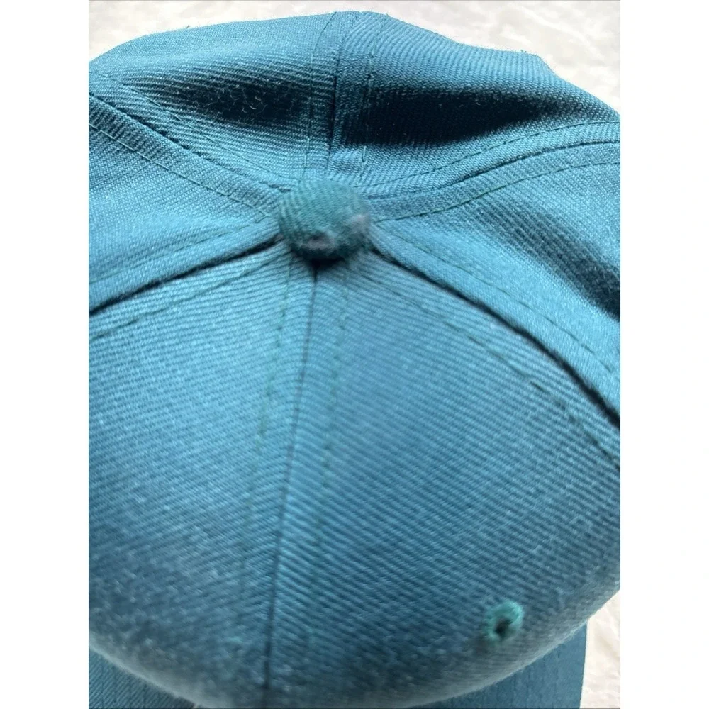Vintage Ogallala High School Hat Indians SnapBack Turquoise One Size Yupoong